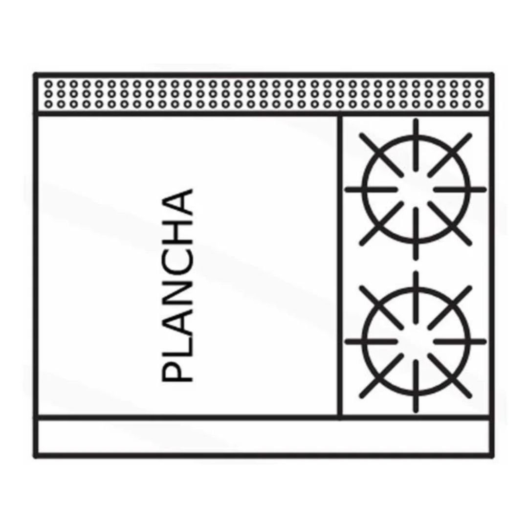 Estufa Modular Triple EM3/2P+1Q INTERNATIONAL - Imagen 2