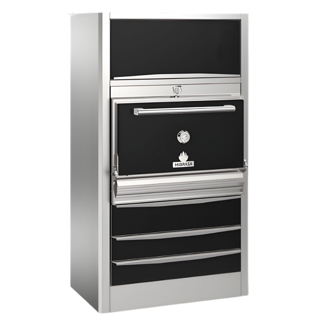 Horno de Brasa con Cajones Térmicos y Armario Caliente 160 a 190 Comensales HMB HOT AC 160-M MIBRASA