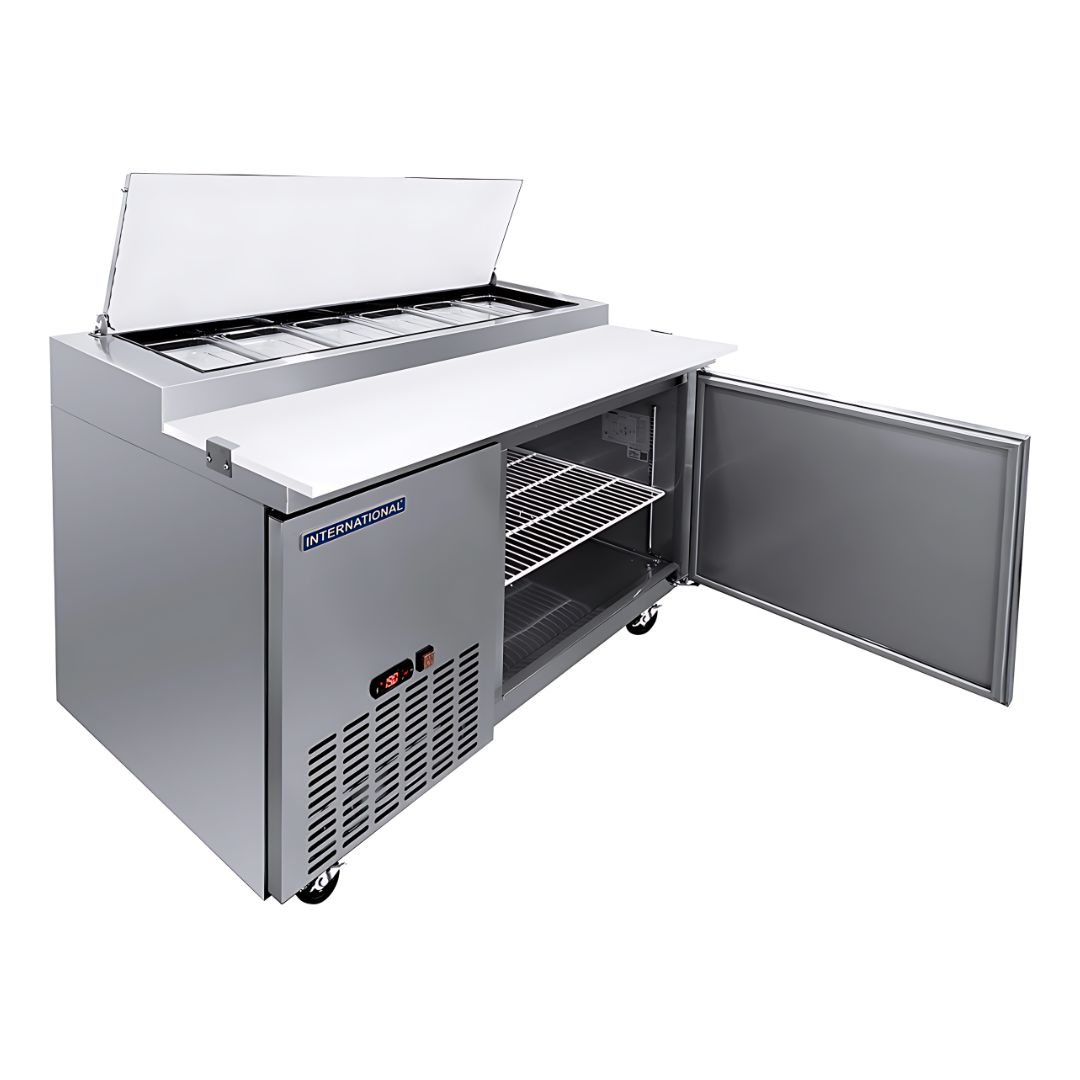 Mesa de Preparación de Pizza 1 Puerta 10 ft3 INT/MPP-1P-AI INTERNATIONAL