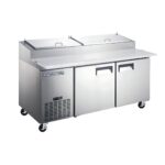 Mesa de Preparación de Pizza 2 Puertas 17 ft3 INT/MPP-2P-AI INTERNATIONAL