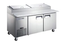 Mesa de Preparación de Pizza 2 Puertas 17 ft3 INT/MPP-2P-AI INTERNATIONAL