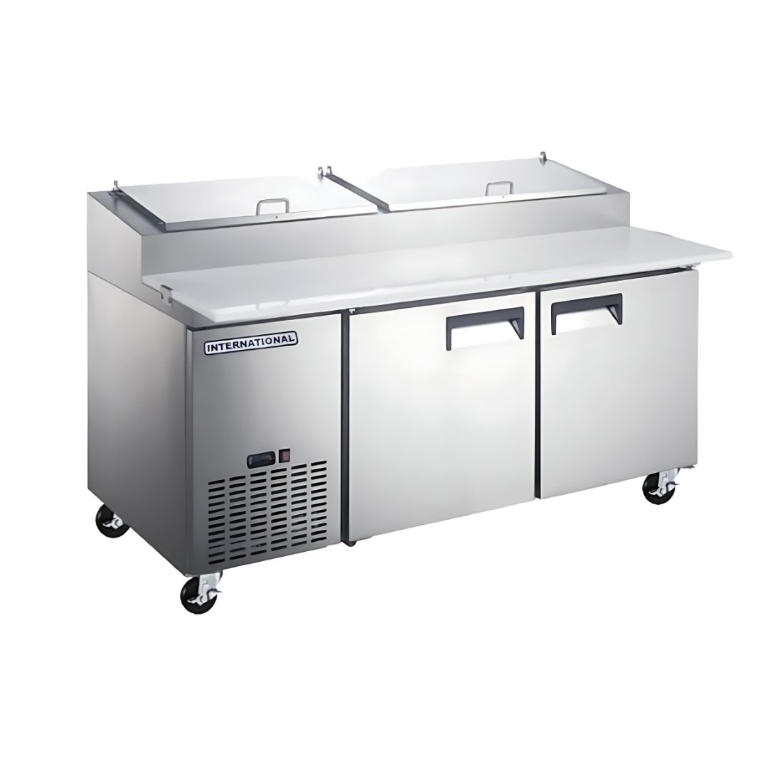 Mesa de Preparación de Pizza 2 Puertas 17 ft3 INT/MPP-2P-AI INTERNATIONAL
