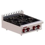 Parrilla 4 Quemadores Abiertos 24" Acero Inox 2-4 TOP DELTA