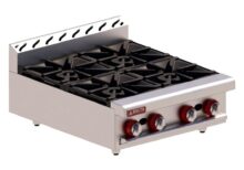 Parrilla 4 Quemadores Abiertos 24" Acero Inox y Aluminizado 2-4 MIX DELTA