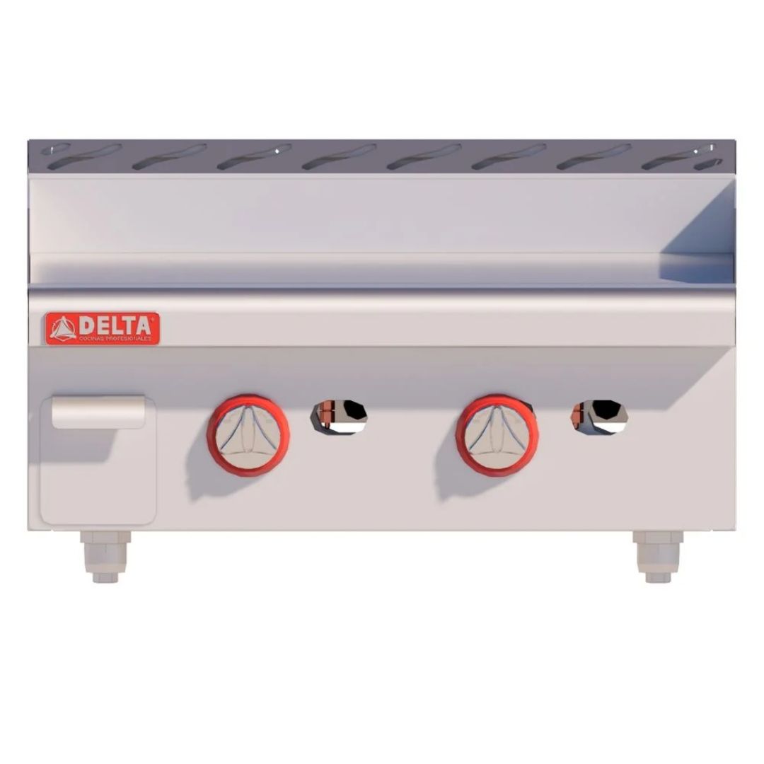 Plancha 24" Acero Inox y Aluminizado 2-G MIX DELTA - Imagen 2