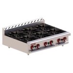 Parrilla 6 Quemadores Abiertos 36" Acero Inox y Aluminizado 3-6 MIX DELTA