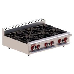 Parrilla 6 Quemadores Abiertos 36" Acero Inox 3-6 TOP DELTA