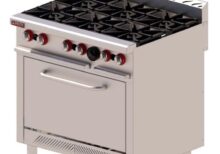 Estufa 6 Quemadores 36" Acero Inox y Aluminizado H-6 MIX DELTA