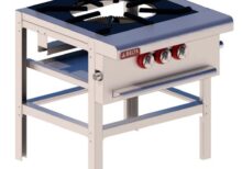 Estufón Sencillo 1 Quemador Triple Acero Inox y Aluminizado IE-1 MIX DELTA