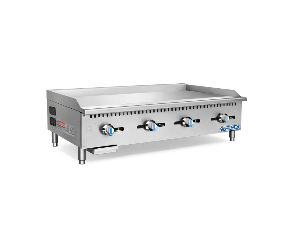 Plancha Comercial a Gas 4 Quemadores XLRG-1200 SOBRINOX