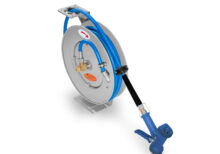 Manguera con Pistola y Carrete Retráctil Acero al Carbono 10 m MAPCA-10 RHINO