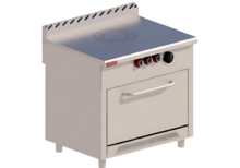 Estufa con plancha francesa + Horno 36 3-PF-H TOP DELTA