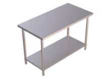 Mesa de trabajo en isla con entrepaño T-440 I600-200 DELTA