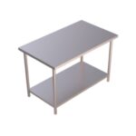 Mesa de trabajo en isla con entrepaño T-440 I700-120 DELTA