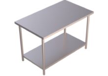 Mesa de trabajo en isla con entrepaño T-440 I700-120 DELTA