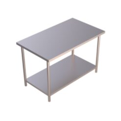 Mesa de trabajo en isla con entrepaño T-440 I700-220 DELTA