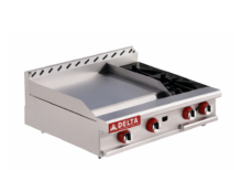 Plancha 24 + Parrilla 2 quemadores abiertos 12 2-G-2-Q MIX DELTA