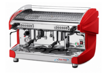 Cafetera Italiana Electrónica Programable de 2 Grupos 240 Tazas LIRA2E-R SAN-SON