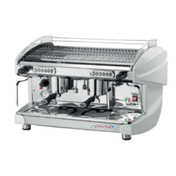 Cafetera Italiana Electrónica Programable de 2 Grupos 240 Tazas LIRA2E-W SAN-SON