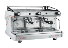 Cafetera Italiana Electrónica Programable de 2 Grupos OPERA2E-W SAN-SON